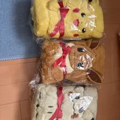ピカチュウ イーブイ ミミッキュブランケットセット