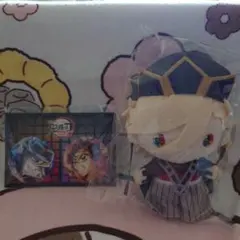 劇場版 鬼滅の刃 ゆらふわぬいぐるみ 童磨＆第４弾キービジュアル 缶バッジセット