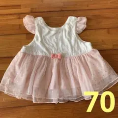 キッズズー　kids zoo チュニック　シフォン　70