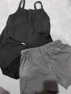 リブキャミソール セパレート水着 3点セットのサムネイル
