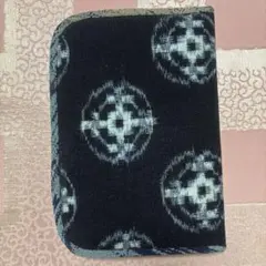 【着物リメイク】木綿絣　通帳入れ　お薬手帳ケース　マルチケース