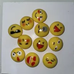 絵文字デザイン ネイルパーツ 10個セット