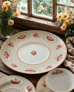 新生活うー特価』 Spode 『Fleur de Lys Red』 大皿 6枚 - メルカリ