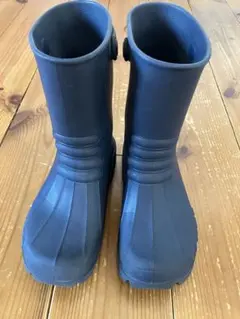 crocs キッズ、レディース長靴 ネイビー