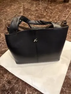 【新品】キタムラ 本革 ハンドバッグ 黒