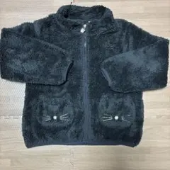 エニィファム フリースジャケット ブラック 120cm