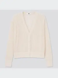 ユニクロ ハイツイストコットンショートカーディガン 新品未使用タグ付き