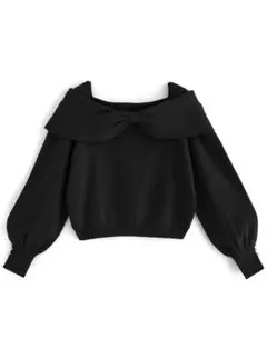 GRL 前後2Wayリボンニットトップス