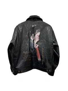 y2k Back-print leather jacketのサムネイル
