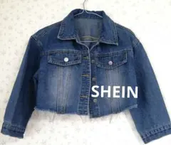 SHEIN デニムクロップドジャケットのサムネイル