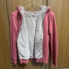 Mサイズ ピンク フリースパーカー ユニクロ