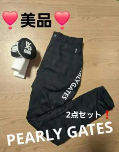 ❣️美品❣️PEARLY GATES冬用パンツ★イヤーウォーマー❣️2点セット!