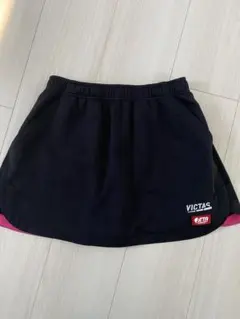 VICTAS ブラック ピンク スカートショートパンツ