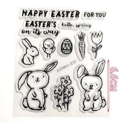 ① イースター ウサギ タマゴ うさぎ　タマゴ　クリアスタンプ　道具