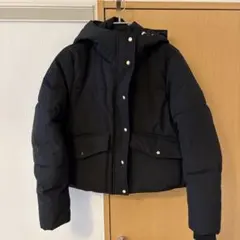 ZARA ザラ 撥水ウィンドプルーフ フード付きショートアノラック S