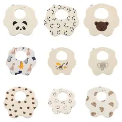 ⭐︎よだれかけ⭐︎ 3枚セット ベビービブ エプロン綿100% パターンC