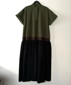 CAROLINA GLASER 配色 ロングワンピース　ゆったり　ビームス