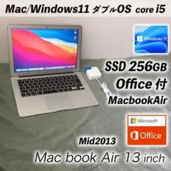 Mid2013/i5/256 MacBookAir Office Win11