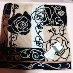 LANVIN バラ柄タオルハンカチ