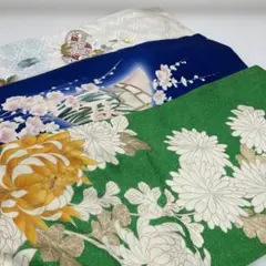 振袖 正絹 まとめ売り 着物 リメイク み-368のサムネイル