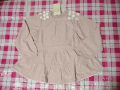 dolcina　140ｃｍ新品長袖Tシャツチュニック　ピンク　キムラタン