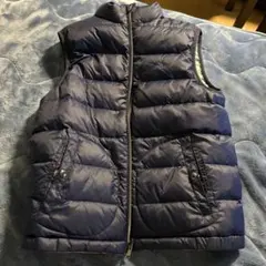 リバーシブルダウンベスト ネイビー・ライトグレー