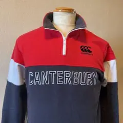 CANTERBURY ハーフジップ スウェット トレーナー