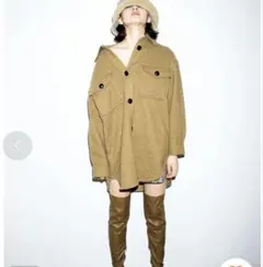【美品】SNIDEL ウール混 オーバーサイズ シャツジャケットのサムネイル