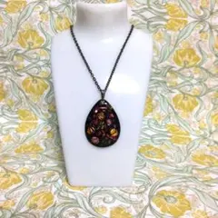 ネックレス　大きめ七宝焼　used 　中古　宝石や貴金属ではありません