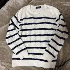 NANO UNIVERSE ストライプニットセーター