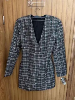 ZARA ツイードワンピース Lサイズ