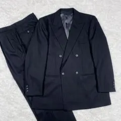 ジュリアーノ・グロッソーニ　ストライプ　ダブルジャケット　スーツ　セットアップ