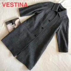 VISTINA 美品 コート ウール ロングコート 美シルエット フリー 2