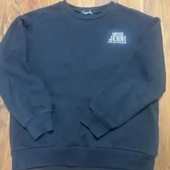 SISTER JENNI 黒 裏起毛　トレーナー イラスト付き　150