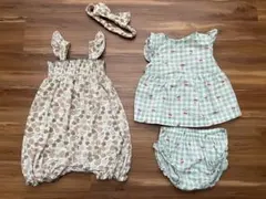 海外ベビー服 0-3ヶ月 ロンパース 2点セット