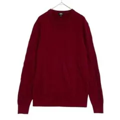 UNIQLO ユニクロ　コットンカシミヤケーブルクルーネックセーター　M