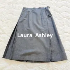 Laura Ashleyローラアシュレイ/プリーツロングスカート ラップスカート