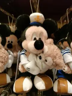 ミッキーマウス ダッフィー ぬいぐるみバッジ