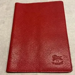 IL BISONTE レザー ブックカバー 手帳カバー　レッド