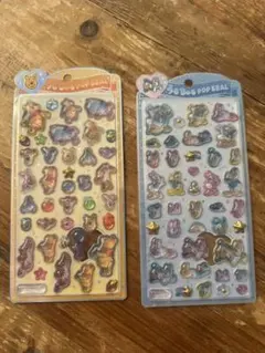 うるちゅるポップシール くまのプーさん　ドナルド　 2シートセット