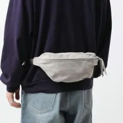 PIG WAIST POUCH BAG LIGHT GRAY ライトグレー