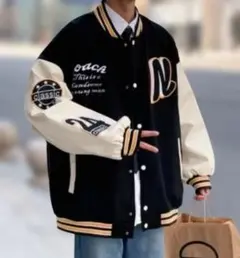 韓国 メンズ スタジャン 古着風 アウター ジャケット ブルゾン