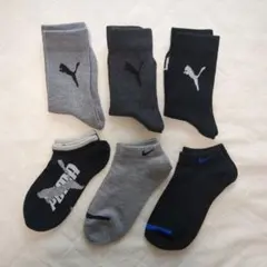 Puma＆NIKE☆キッズソックス 21-23cm☆6足セット☆