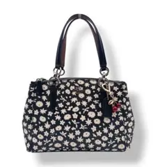 COACH コーチ ミニクリスティー 2way ショルダーバッグ 花柄 黒 希少