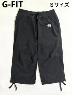 【美品】G-FIT(ジーフィット)★スポーツウェア★ハ－フパンツ（ひざ下丈）黒のサムネイル