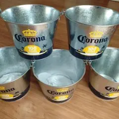 コロナビール　Corona 100周年記念 メタルバケツ 5個セット 在庫限り
