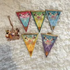 東京ディズニーリゾート 40周年ガーランド　チャーム　まとめ売り