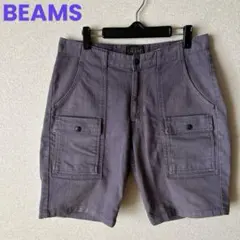 BEAMS ショートパンツ　ブッシュパンツ　ナス紺系　M オールドビームスのサムネイル