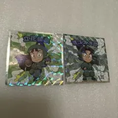 忍たま乱太郎マンチョコ　シール　ステッカー　立花仙蔵　潮江文次郎