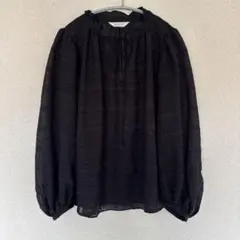 ROUGE Vif ブラック 長袖ブラウス